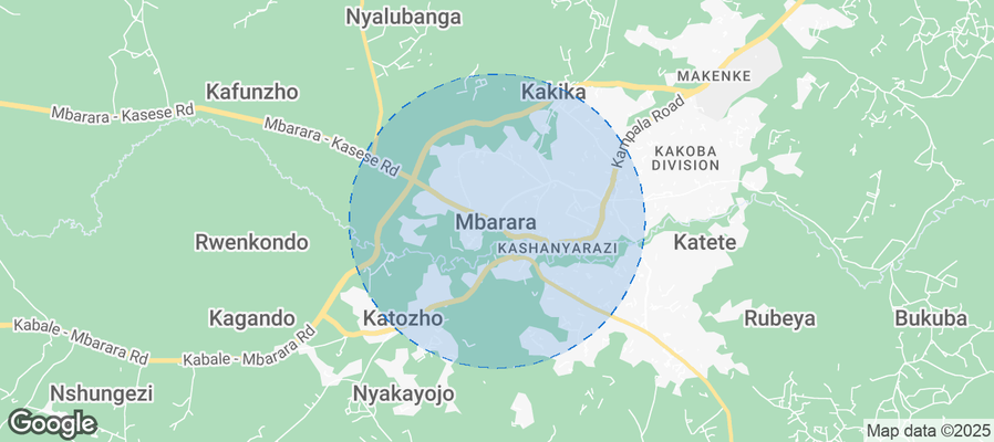 Mbarara City Airbnb map